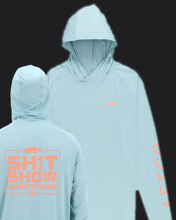 AFTCO Sh*t Show Samurai Sun Shirt Medium / Aquifer